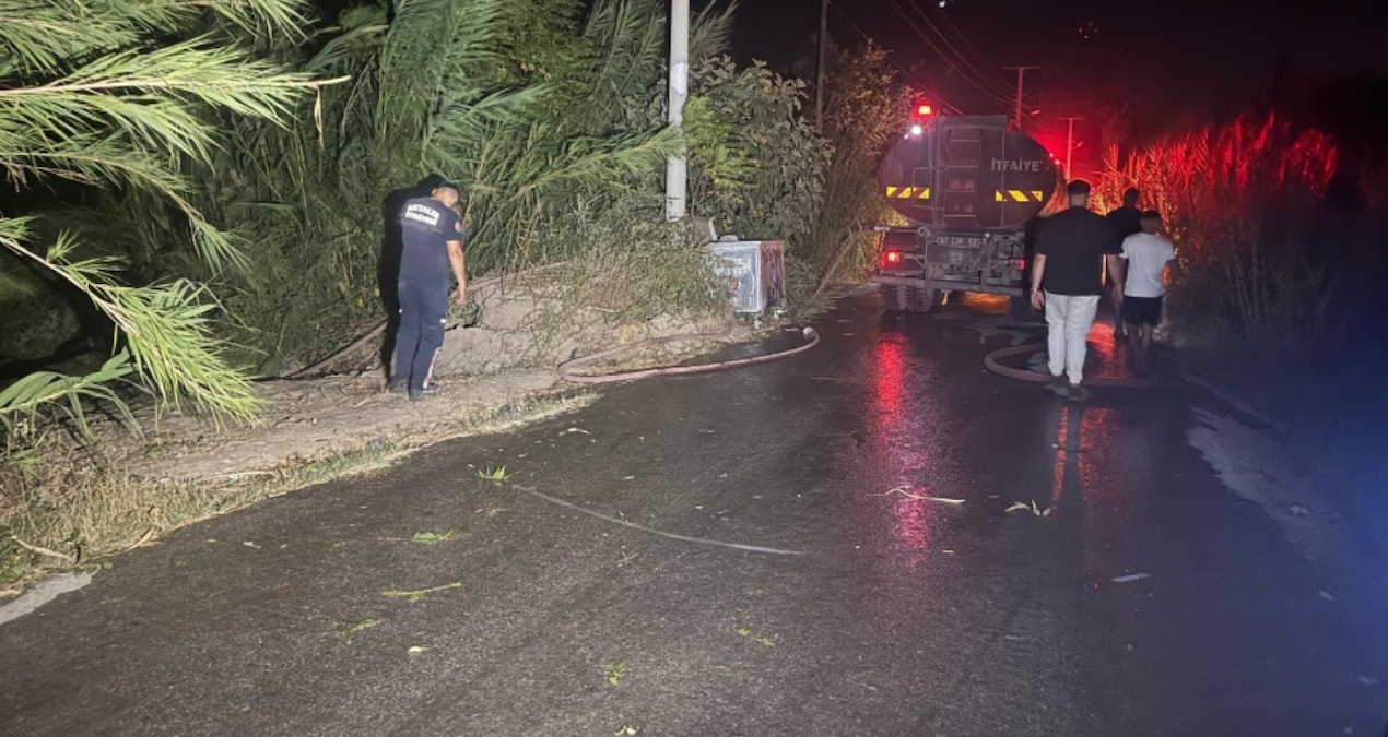 Antalya’da yangın paniği