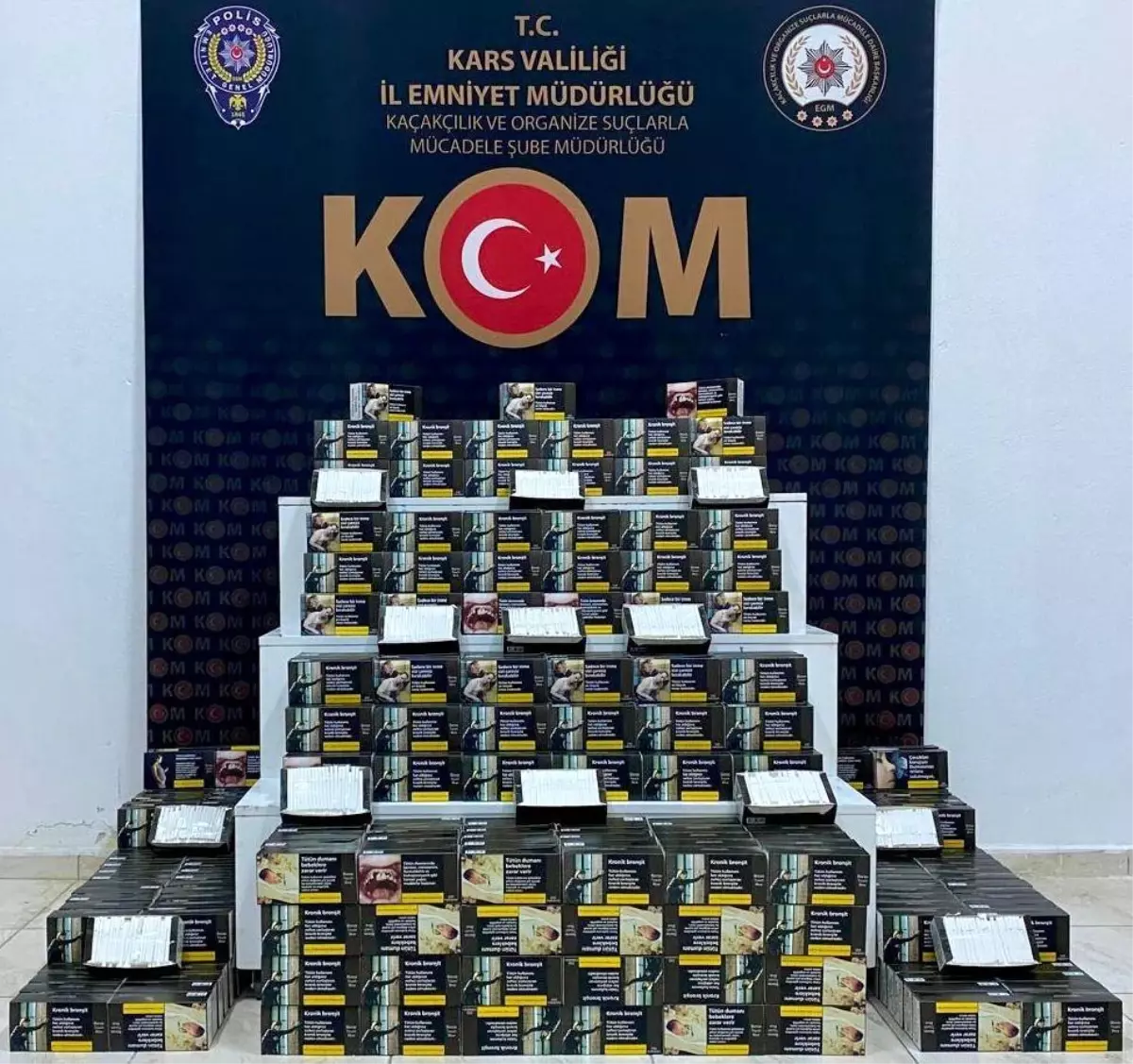 Kars’ta 100 Bin Boş Makaron Ele Geçirildi