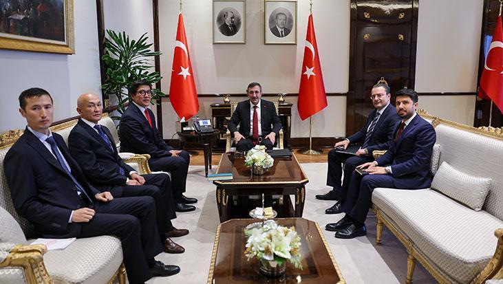 Cumhurbaşkanı Yardımcısı Yılmaz, Kırgızistan Bakanlar Kurulu Başkan Yardımcısı Baysalov’u kabul etti