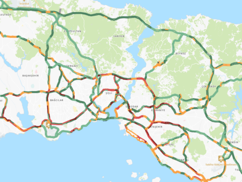 Trafiğe yağmur etkisi. Adım adım ilerliyor